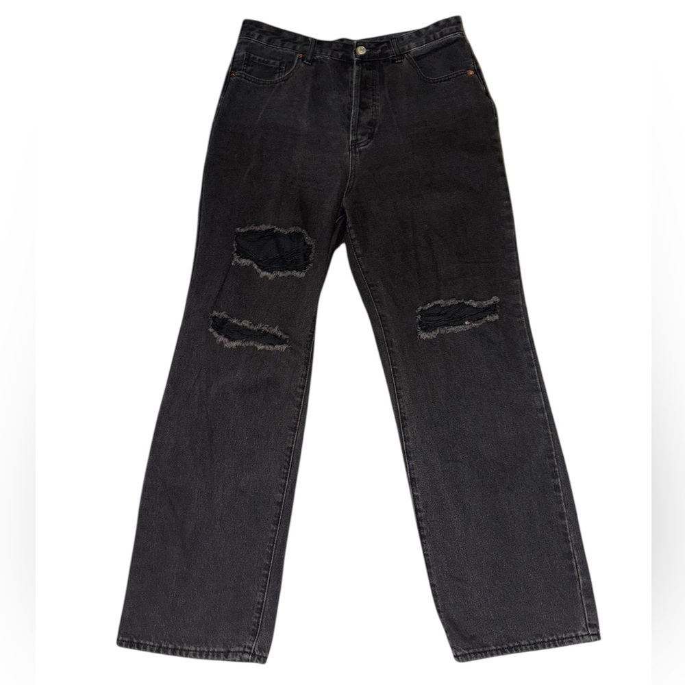 Black Distressed Jeans